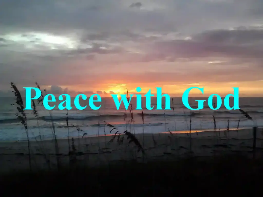 Finding Peace with God