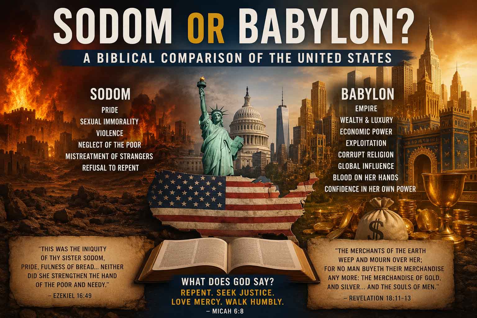 America v.s Babylone/Sodom