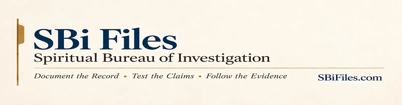 SBi Files — Spiritual Bureau of Investigation